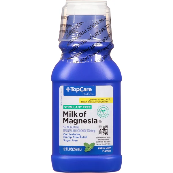 TopCare Milk of Magnesia, Fresh Mint Flavor