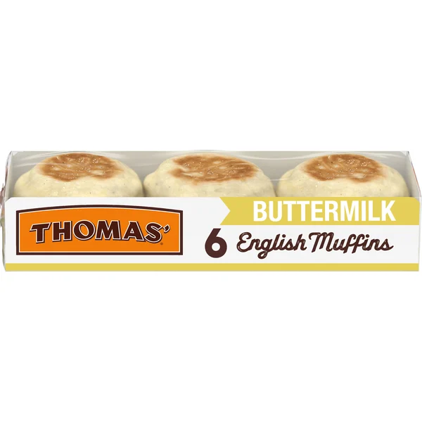 Thomas’ 6 ct, Buttermilk, English Muffins, 13 oz