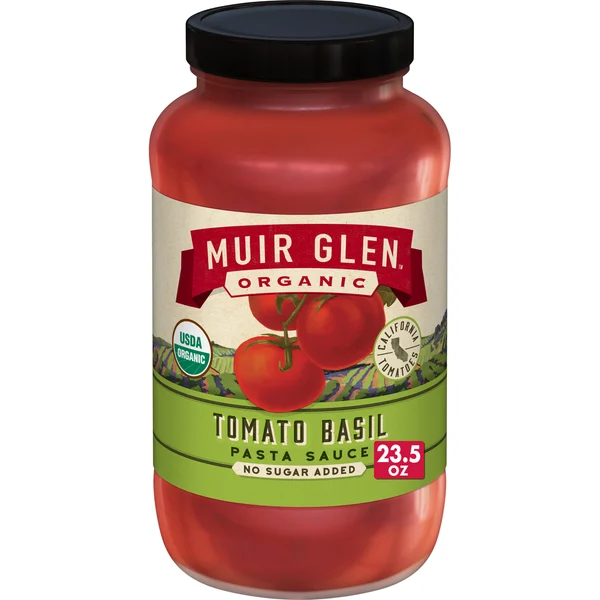 Muir Glen Organic Tomato Basil Pasta Sauce, No Sugar Added