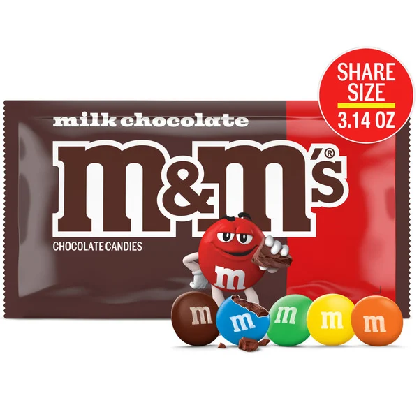 M&M's Milk Chocolate Candy Share Size
