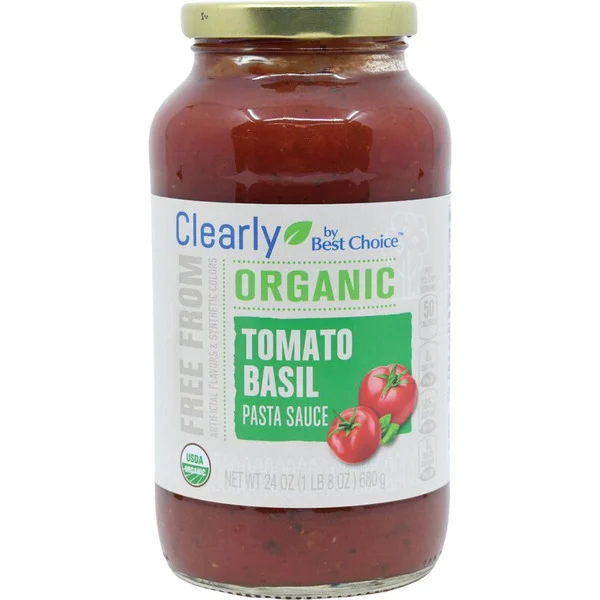 Clearly by Best Choice Organic Tomato and Basil Pasta Sauce