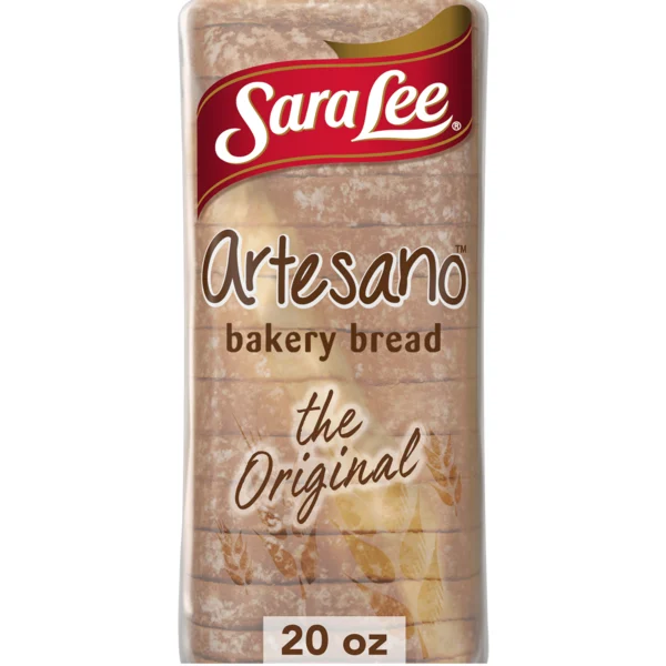 Sara Lee Artesano, Original, White Bread, 20 oz