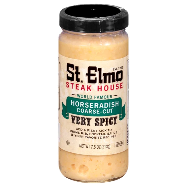 St. Elmo Steak House Very Spicy Coarse-Cut Horseradish