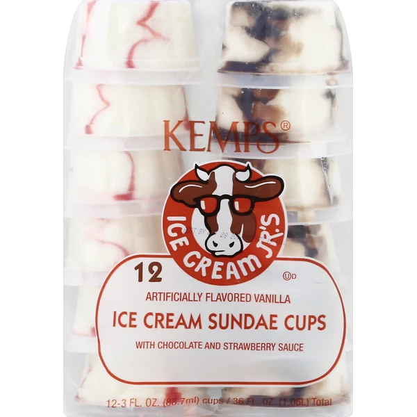 Kemps Ice Cream Cups, Sundae