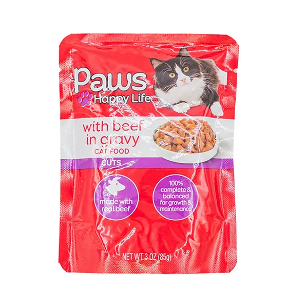 Paws Happy Life Beef In Gravy With Cuts Cat Food