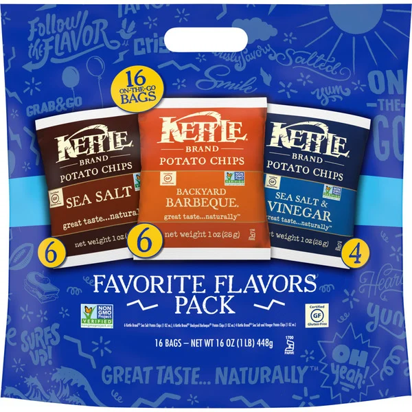 Kettle Brand Favorite Flavors Potato Chips Variety Pack