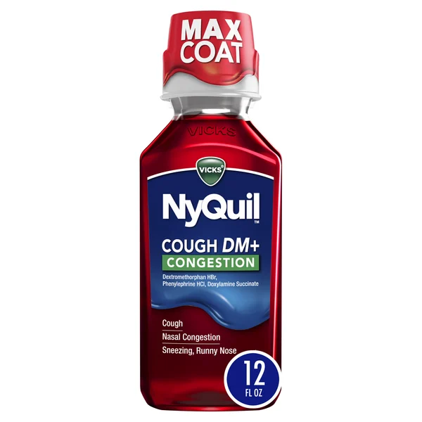 Vicks NyQuil Cough DM+ Congestion Nighttime Medicine