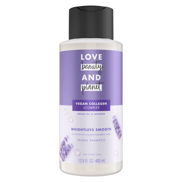 Love Beauty and Planet Weightless Smooth Shampoo with Vegan Collagen, Argan Oil & Lavender