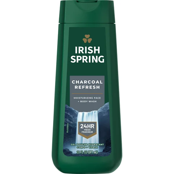 Irish Spring Moisturizing Face + Body Wash, Charcoal Refresh
