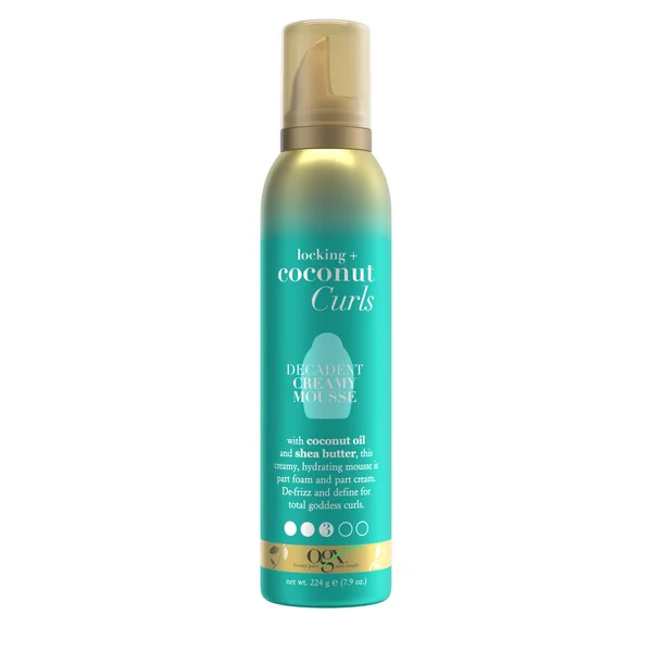 OGX Locking + Coconut Curls Decadent Creamy Mousse