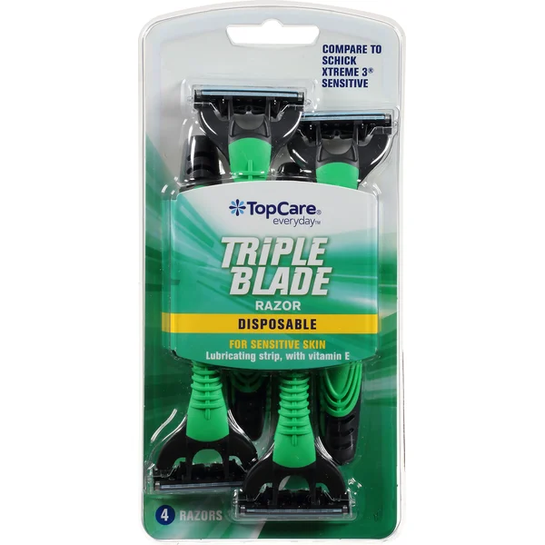 TopCare Razor, Disposable, Triple Blade