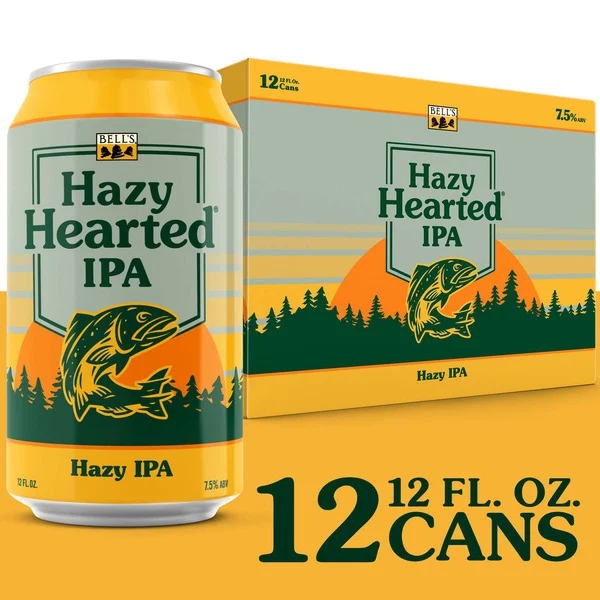Bell's Hazy Hearted IPA Beer, 12 Pack, 12 fl oz Cans