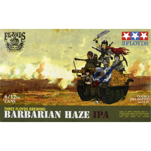 Three Floyds Beer, Barbarian Haze, Brewing, IPA