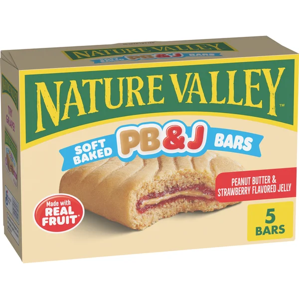 Nature Valley Soft Baked Peanut Butter & Strawberry Flavored Jelly Bars