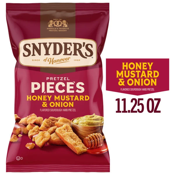 Snyder's of Hanover Honey Mustard & Onion Flavored Pretzel Pieces