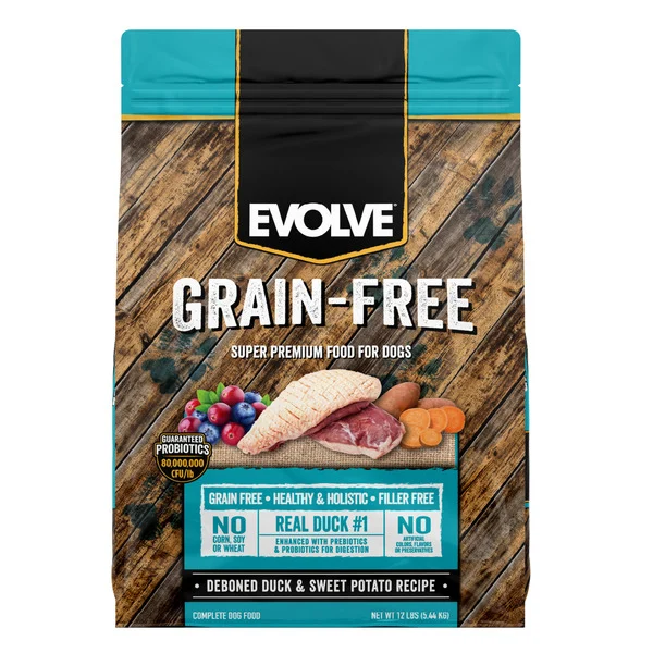 EVOLVE Grain Free Duck, Sweet Potato & Venison Dog Food