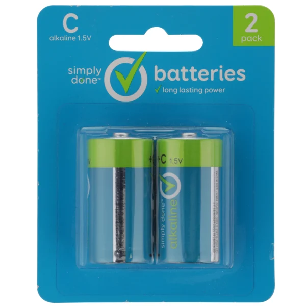 Simply Done C Alkaline 1.5V Batteries