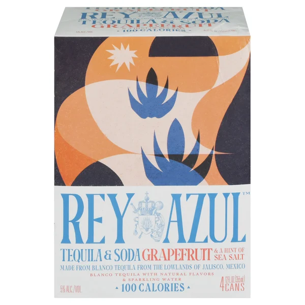 Rey Azul Tequila & Soda, Grapefruit & A Hint of Sea Salt