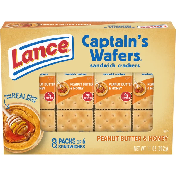 Lance Captain's Wafers Peanut Butter and Honey Sandwich Crackers