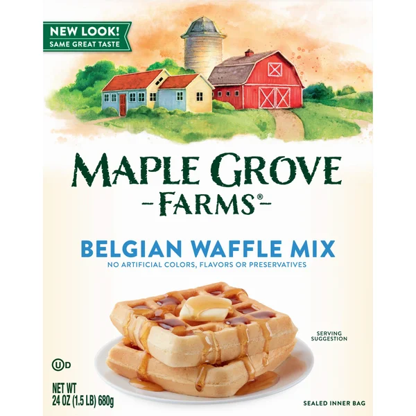 Maple Grove Farms of Vermont Belgian Waffle Mix, Kosher