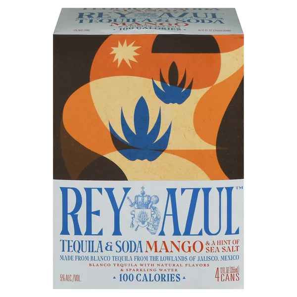 Rey Azul Tequila & Soda, Mango & A Hint of Sea Salt