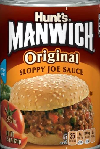 Manwich Original Sloppy Joe Sauce Pack 15 Ounce Size - 24 Per Case.