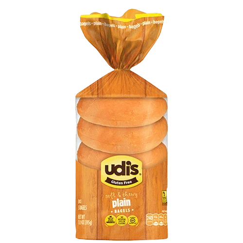 Udis Gluten Free Plain Bagels