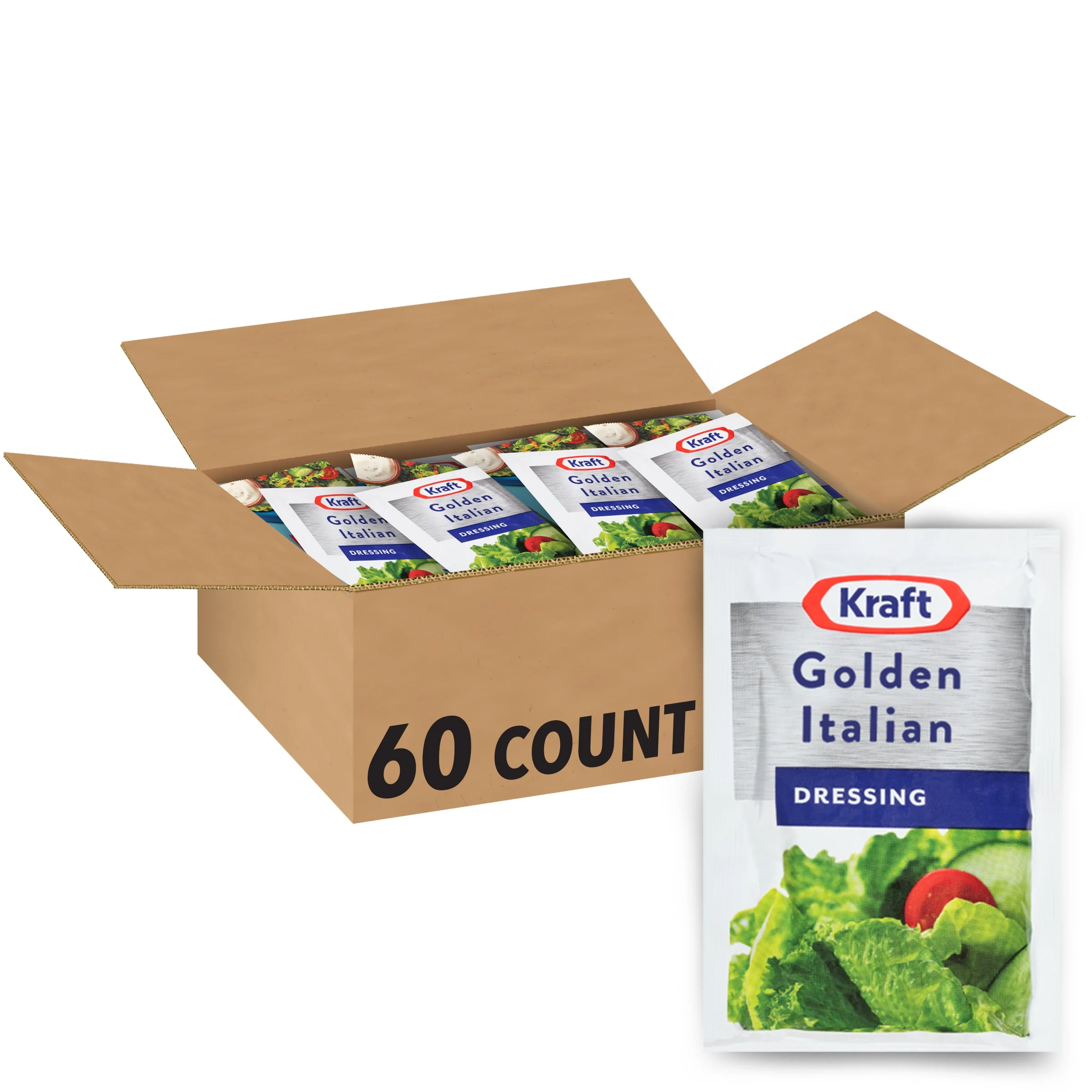 Kraft Golden Italian Dressing 60 Casepack 1.5 Ounce Packets