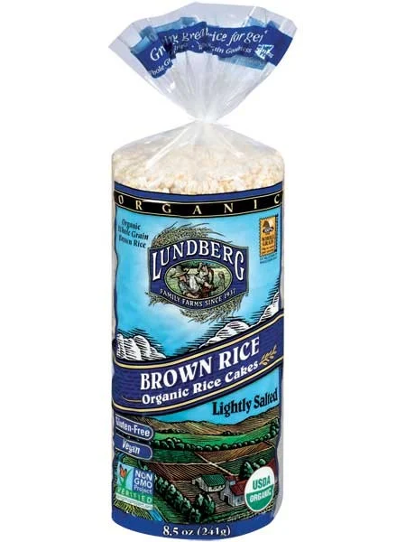 Lundberg Organic Brown Rice Cakes - Lightly Salted