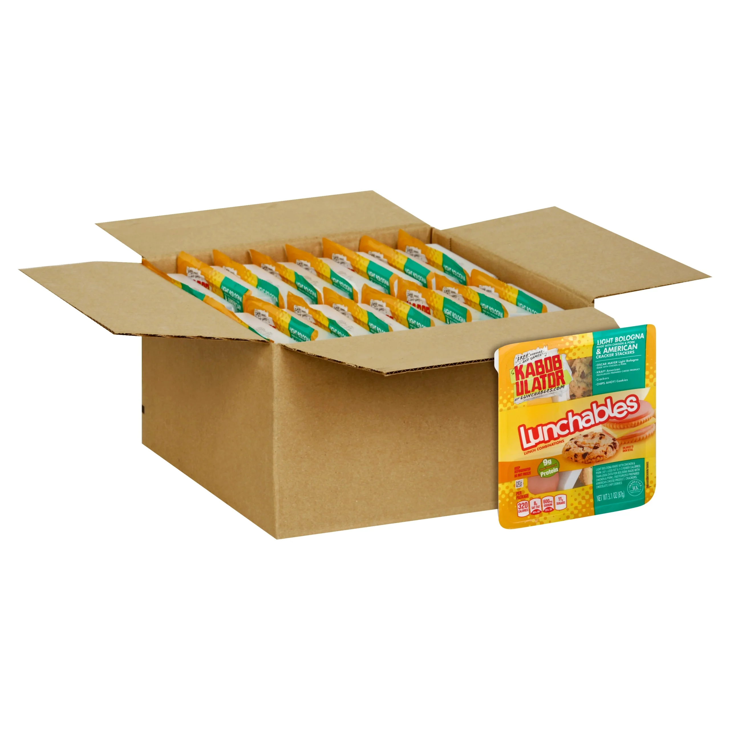 Oscar Mayer Lunchables Light Bologna & American Cheese With Chocolate Chip Cookies 3.1 Ounce