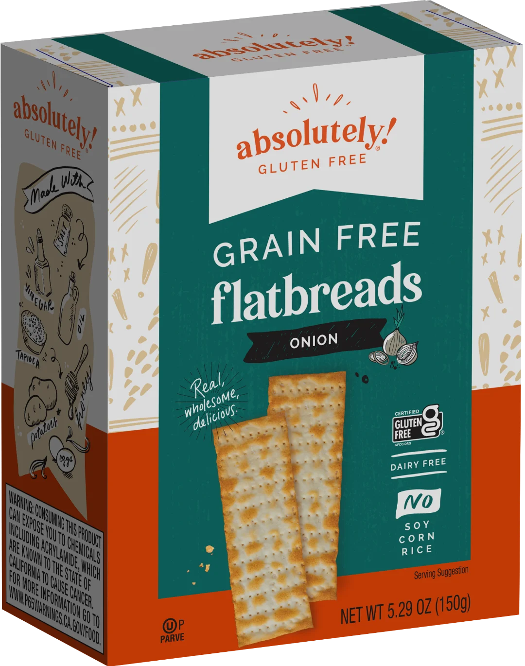 Absolutely Gluten Free "GRAIN FREE" Everything Flatbreads