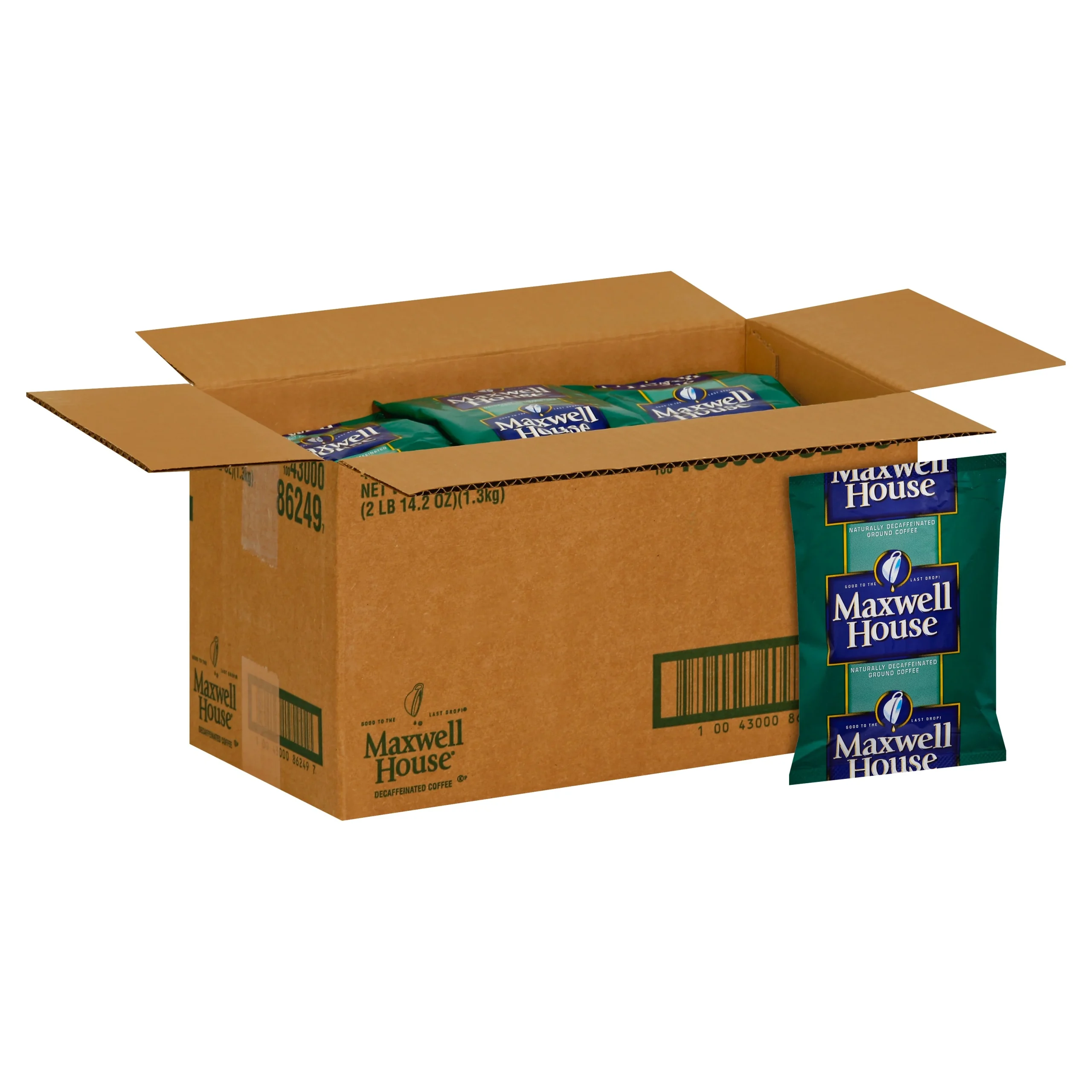 Maxwell House Roast & Ground Decaffeinated Coffee 1.10 Packets (42 Count)