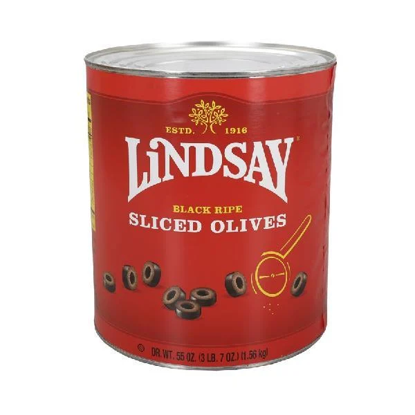 Lindsay Sliced Olives 55 Ounce Size - 6 Per Case.