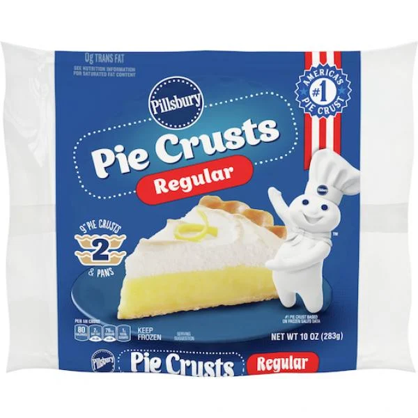 Pillsbury 9 Inch  Regular Frozen Pie Crust 10 Ounce Size - 12 Per Case.