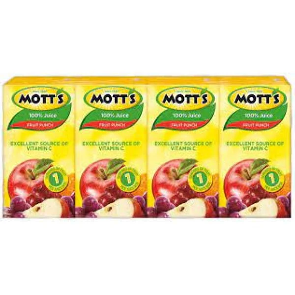 Mott's Mini Fr Pnch Db Pkx 16.92 Fluid Ounce - 11 Per Case.