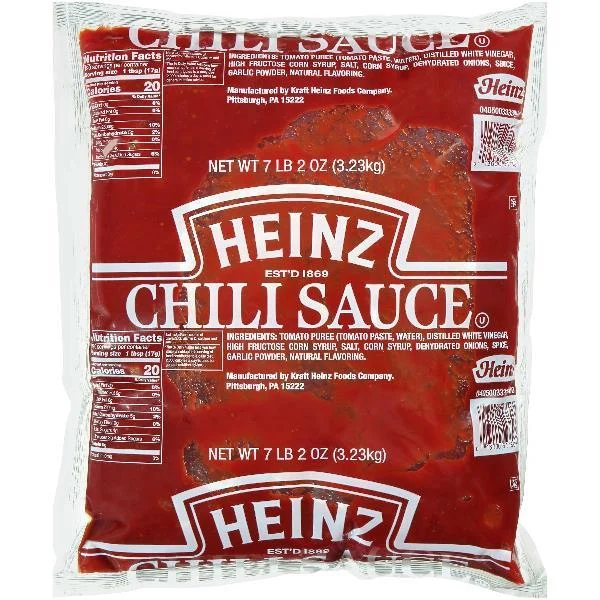 HEINZ Chili Sauce 7.2 lb. Pouches 6 Per Case