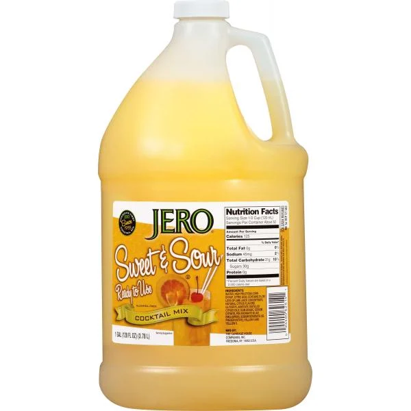 Jero Sweet N' Sour Ready-To-Use 128 Ounce Size - 4 Per Case.