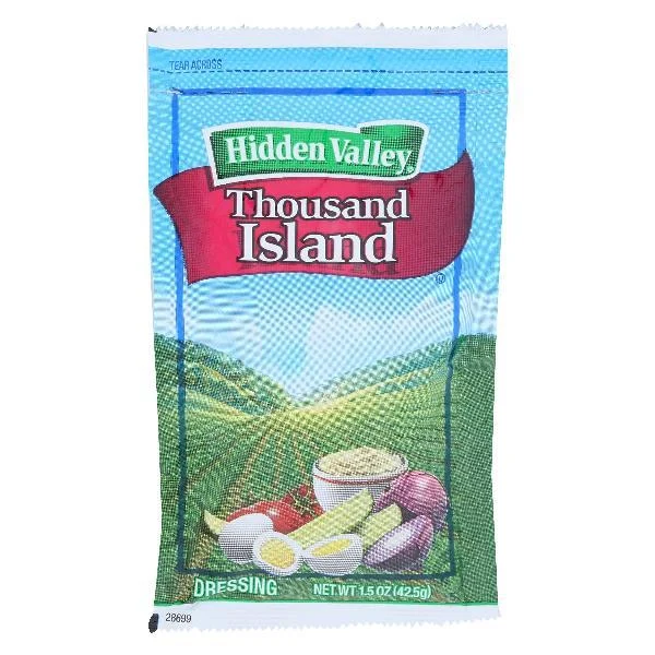 Hidden Valley Thick & Creamy Thousand Islanddressing 1.5 Ounce Size - 7.88 Pound Per Case.