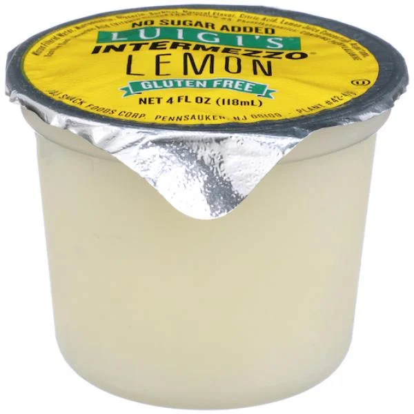 Luigi Lemon Intermezzo, 4 Ounce Size - 72 Per Case.