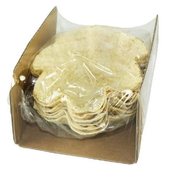 Edibowls Traditional 5 Inch Salad Shell Flour 6 Count Packs - 8 Per Case.