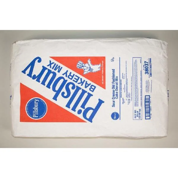 Pillsbury Donut Mix Sour Cream Old Fashioned Cake Donut 50 Pound Each - 1 Per Case.