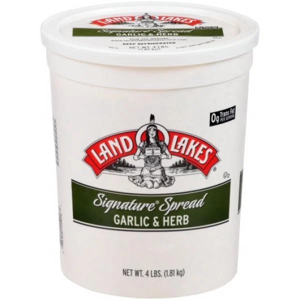 Land-O-Lakes Signature Spread Garlic &herb 4 Pound Each - 4 Per Case.