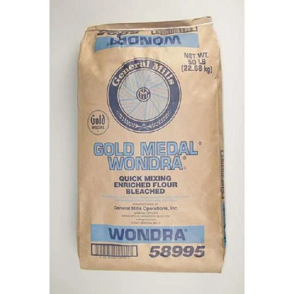 Gold Medal Wondra Quick Mixing Flourenriched Bleached Malted 50 Pound Each - 1 Per Case.