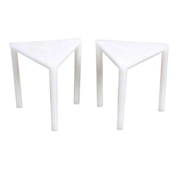 Goldmax Plastic White Box Pizza Stand 10 - 100 Ea