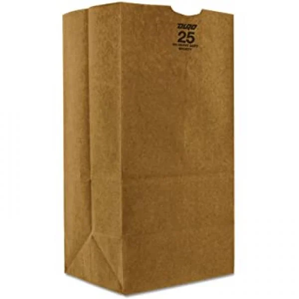 Ajm 57# Natural Kraft Grocery Sack  1 - 500 Cnt
