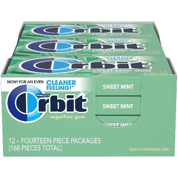 Orbit Sweetmint PcCs 14 Piece - 144 Per Case.