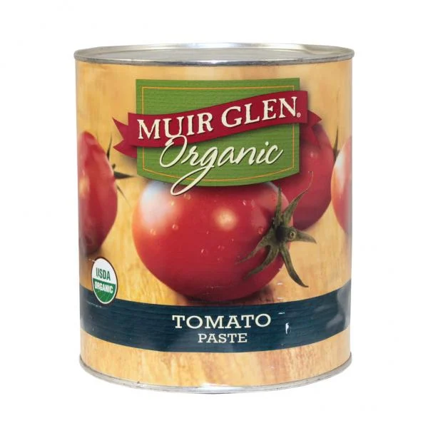 Muir Glen Organic Canned Vegetables Bulktomato Paste 112 Ounce Size - 6 Per Case.