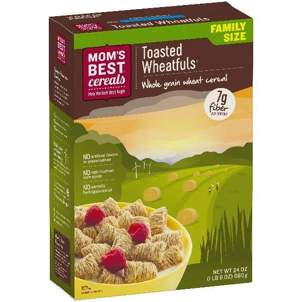 Naturals Plain Shredded Wheat 24 Ounce Size - 12 Per Case.