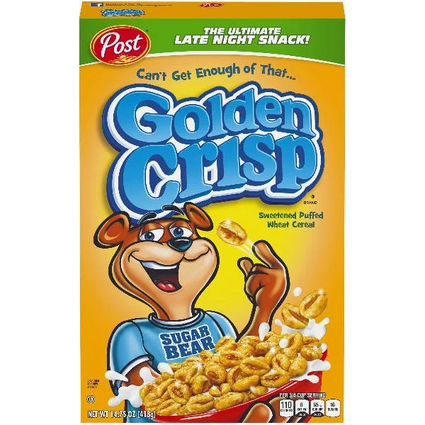 Post Golden Crisp 14.75 Ounce Size - 12 Per Case.