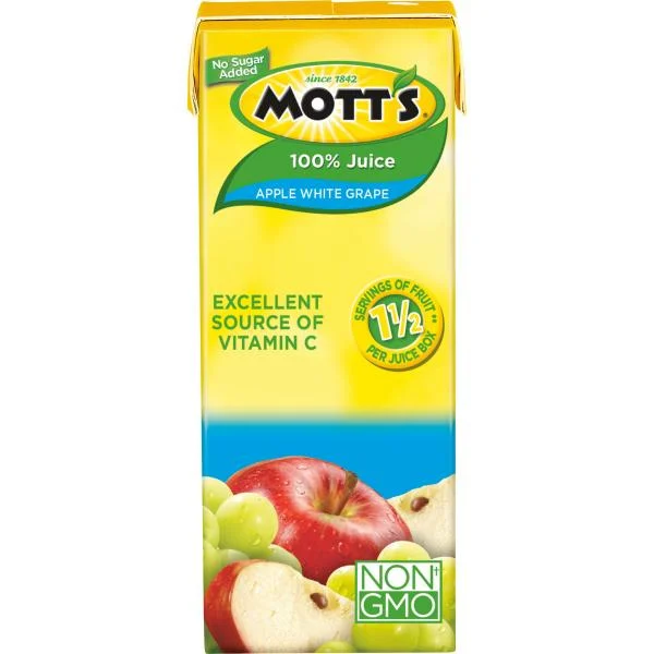 Mott's Apl Wht Grp Db Pkx 54 Fluid Ounce - 4 Per Case.